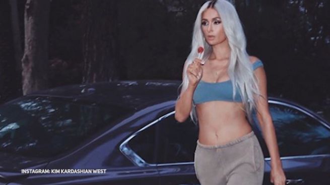 go to Werbekampagne für 'Yeezy': Paris Hilton als Kim-K-Klon