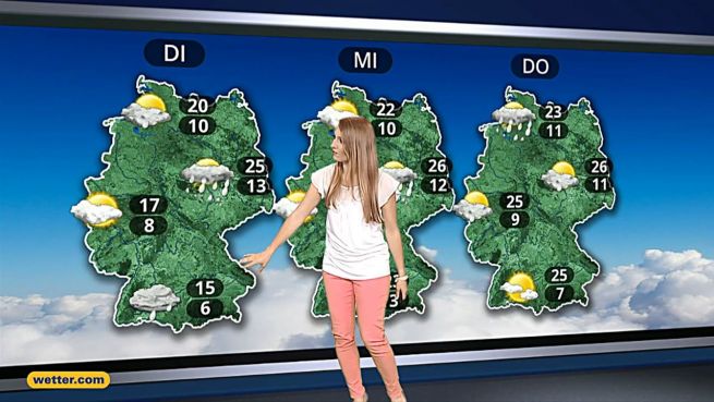 go to Das Wetter in Deutschland am 09. August 2017