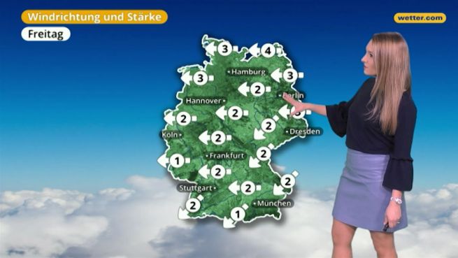 go to Das Wetter in Deutschland am 12. Januar 2018